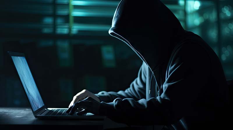 دانلود تصویر با کیفیت هکر جهانی ناشناس از نمای بغل