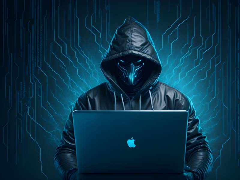 دانلود تصویر با کیفیت هکر حرفه ای با کاپشن و لپتاپ