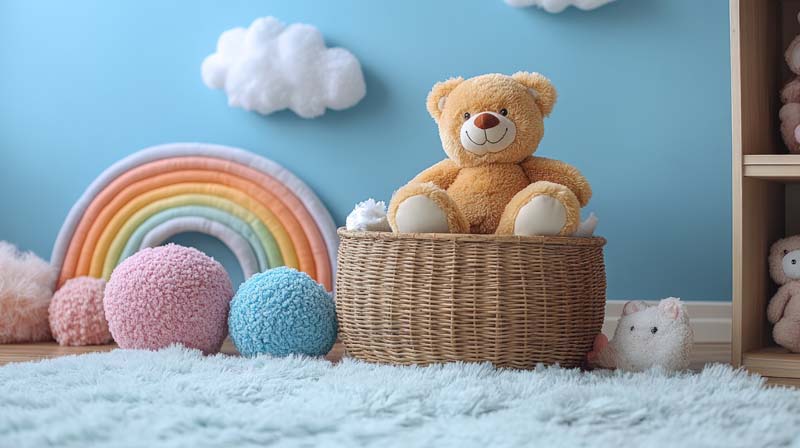 عکس باکیفیت از عروسک درون سبد