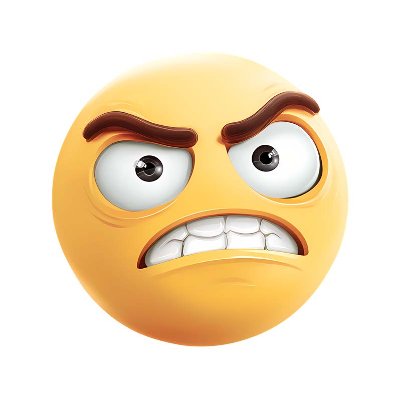 دانلود طرح شکلک عصبانی