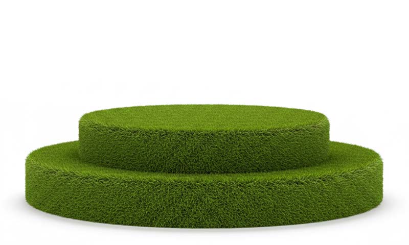 طرح لایه باز سکوی دایره چمن