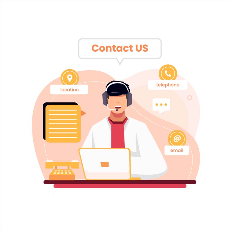 دانلود وکتور مفهومی پاسخگویی اینترنتی