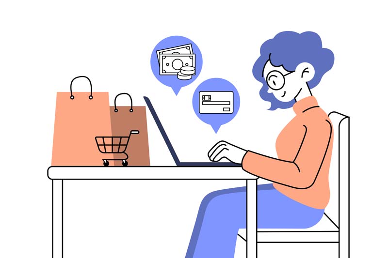دانلود وکتور مفهومی خرید اینترنتی