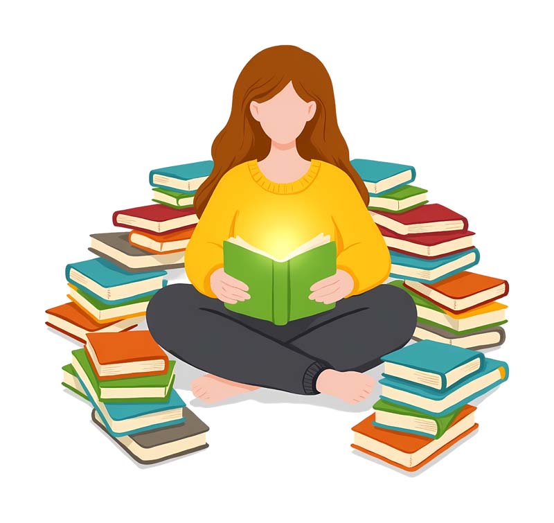 دانلود طرح دختر کتاب خوان