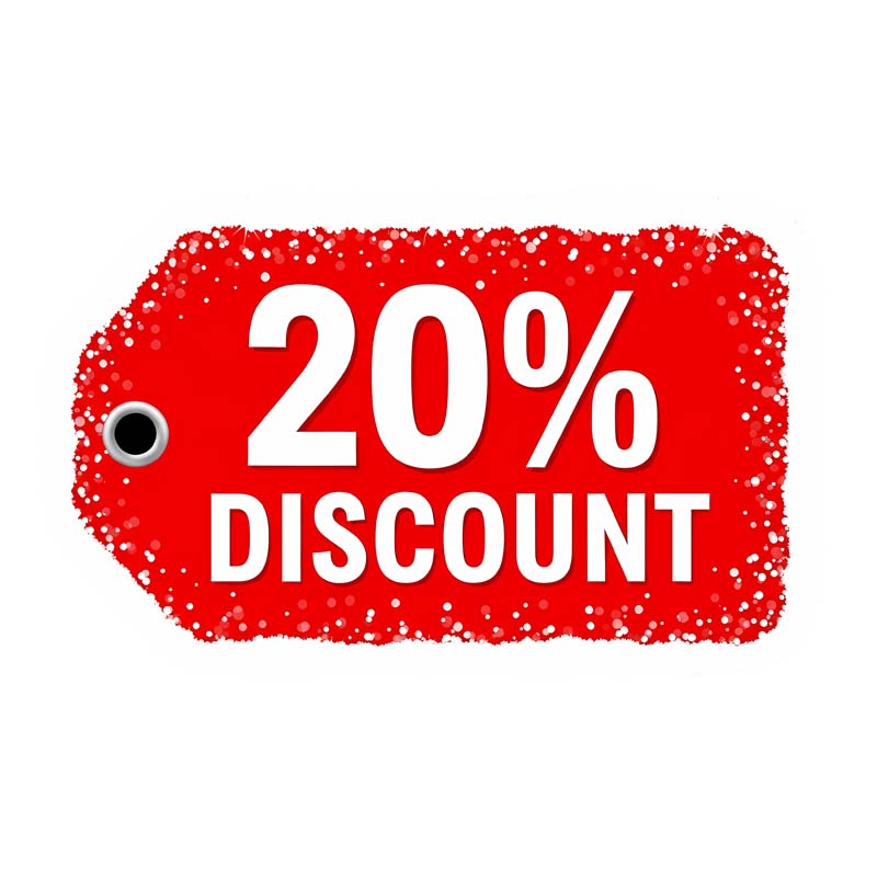 دانلود طرح اتیکت تخفیف زمستانه 20 درصد افقی