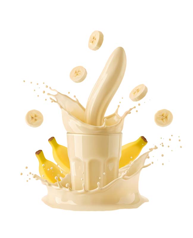 دانلود طرح لیوان شیر موز و موز