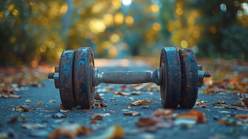 دانلود تصویر با کیفیت دمبل زنگ زده