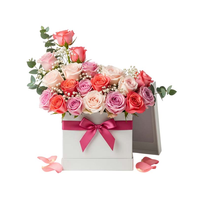 دانلود طرح دسته گل لوکس رنگارنگ