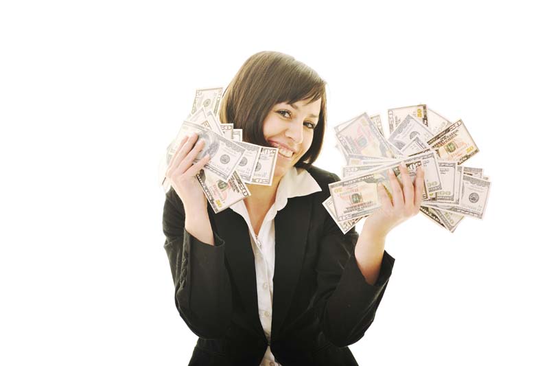 دانلود تصویر با کیفیت اسکناس ها در دست خانم