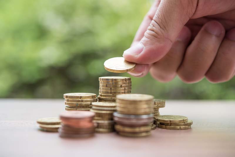 دانلود تصویر با کیفیت چیدن سکه ها
