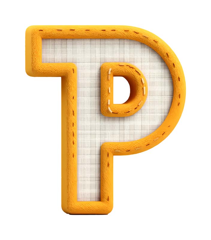 دانلود طرح حرف P