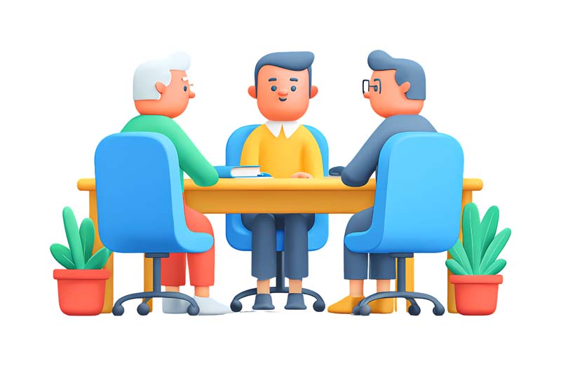دانلود طرح جلسه سه نفره کارتونی