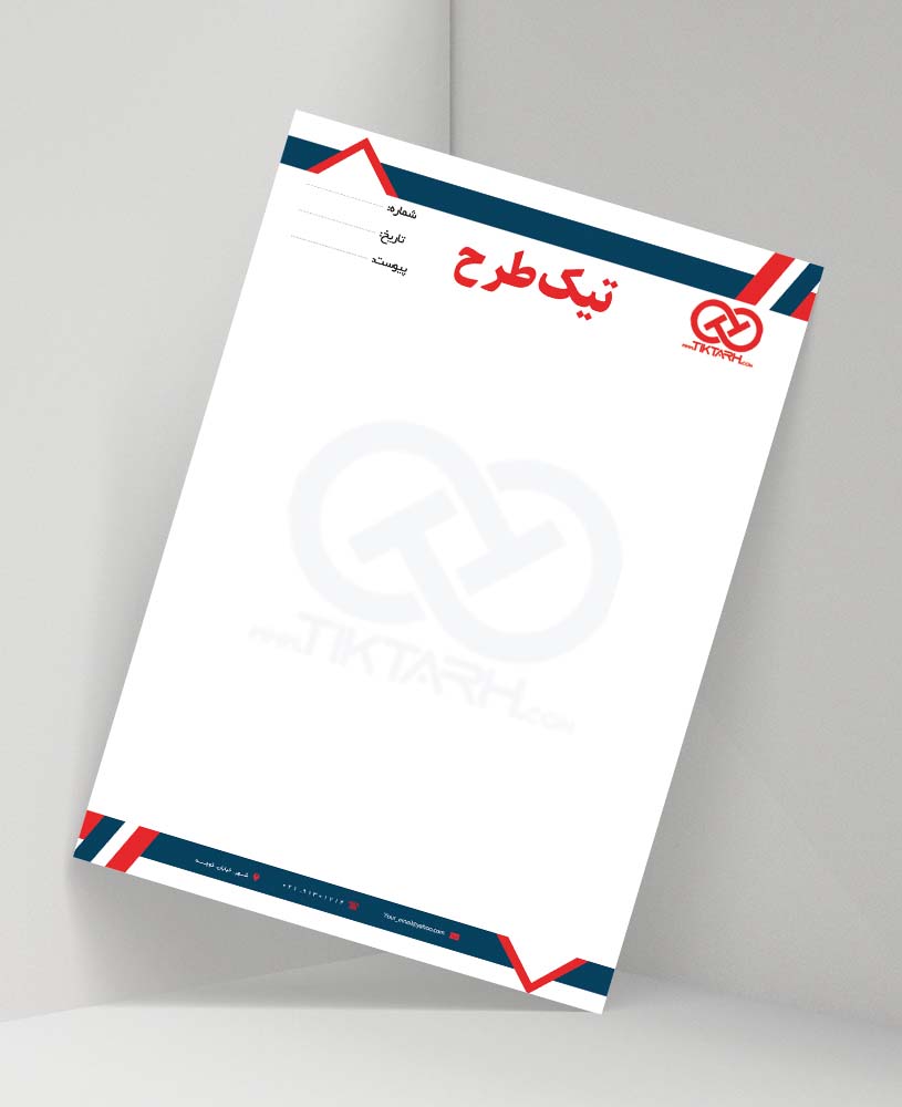 طرح سربرگ اداری لایه باز خلاقانه