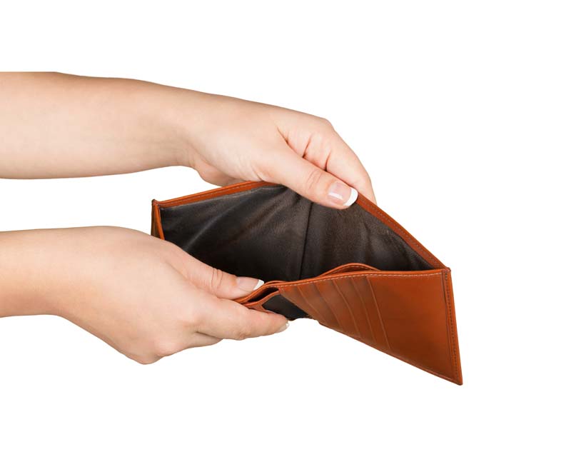 دانلود طرح کیف پول خالی در دست