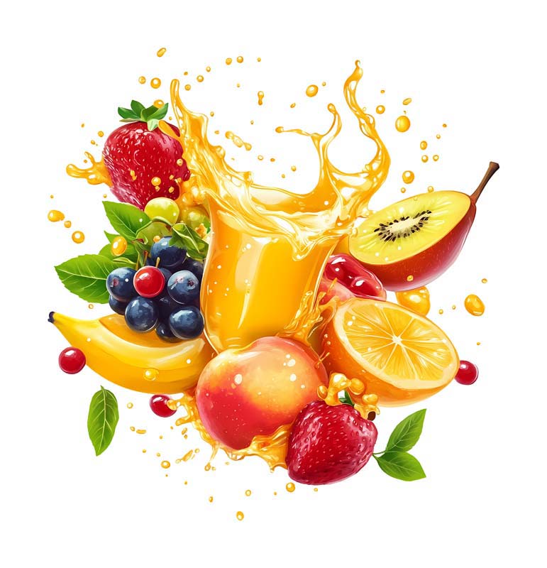 دانلود طرح میوه و آبمیوه مخلوط