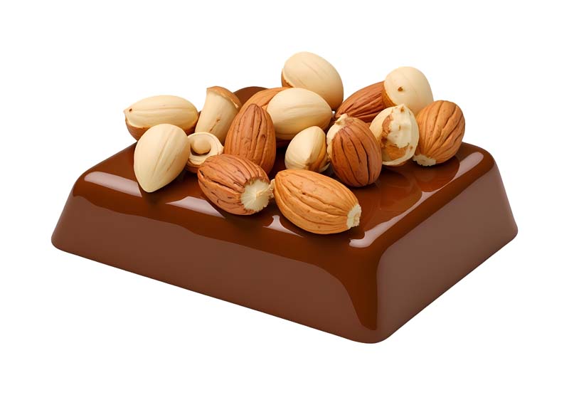 دانلود طرح شکلات با مغز بادام