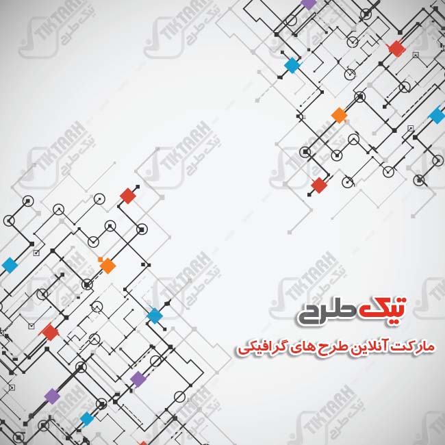 پس زمینه لایه باز سفید با طرح دیجیتالی