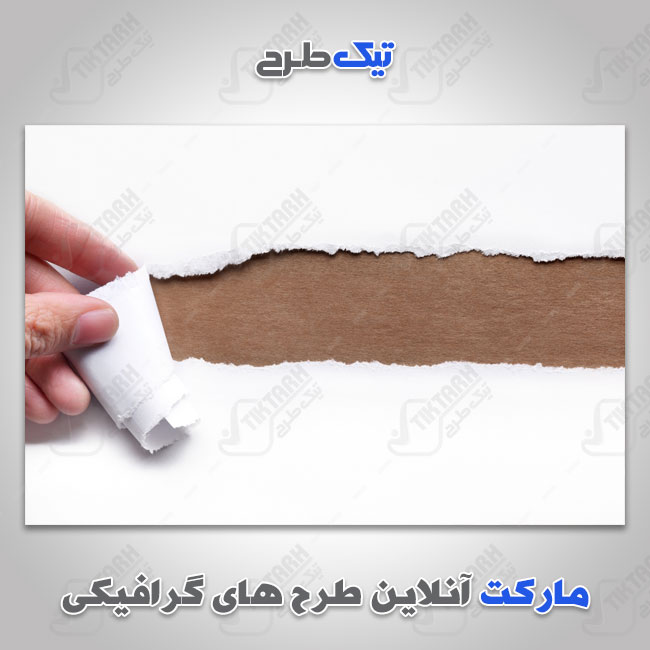 پس زمینه سفید و قهوه ای طرح کاغذ