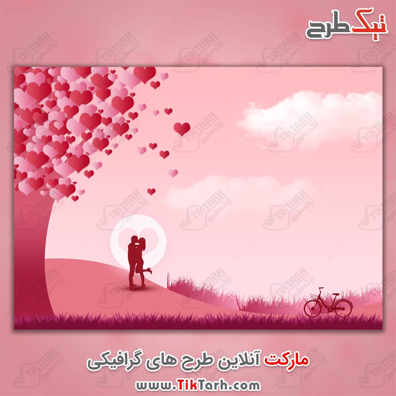 دانلود تصویر پس زمینه لایه باز عاشقانه