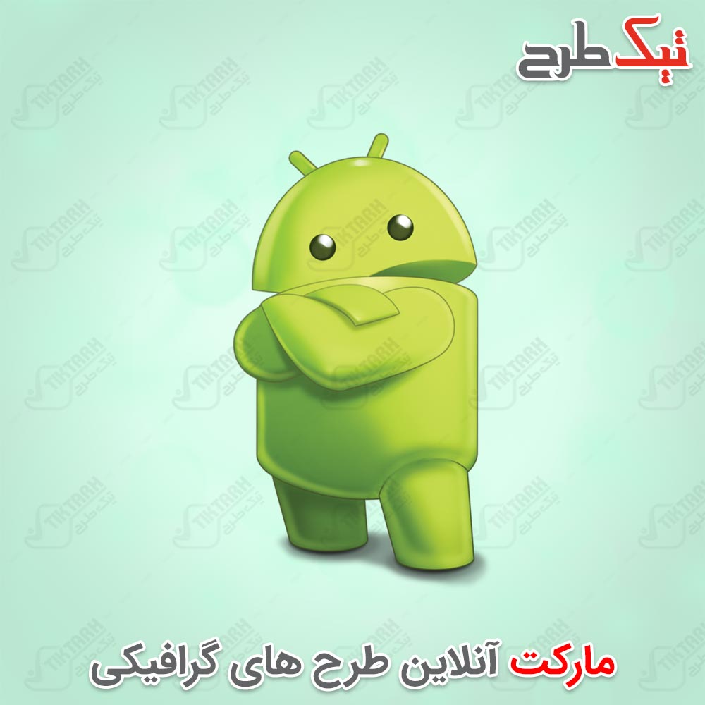 دانلود کلیپ آرت کارتونی لوگوی اندروید