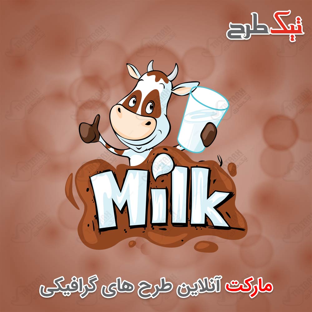 دانلود کلیپ آرت کارتونی گاو و شیر