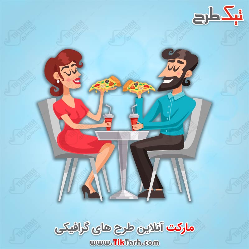 دانلود طرح کارتونی زن و شوهر