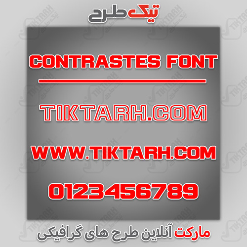 دانلود فونت انگلیسی Contrastes