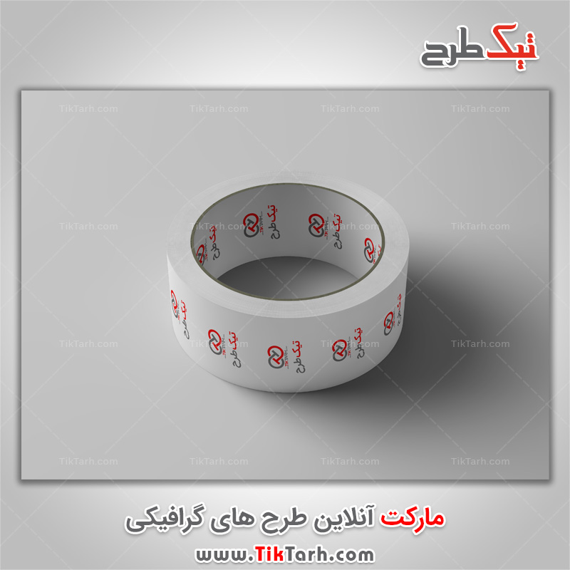 دانلود موکاپ چسب 5 سانتی