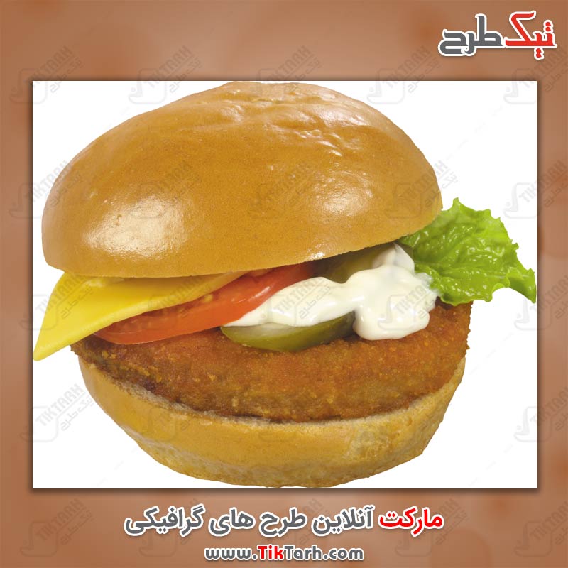 دانلود عکس با کیفیت ساندویچ کتلت