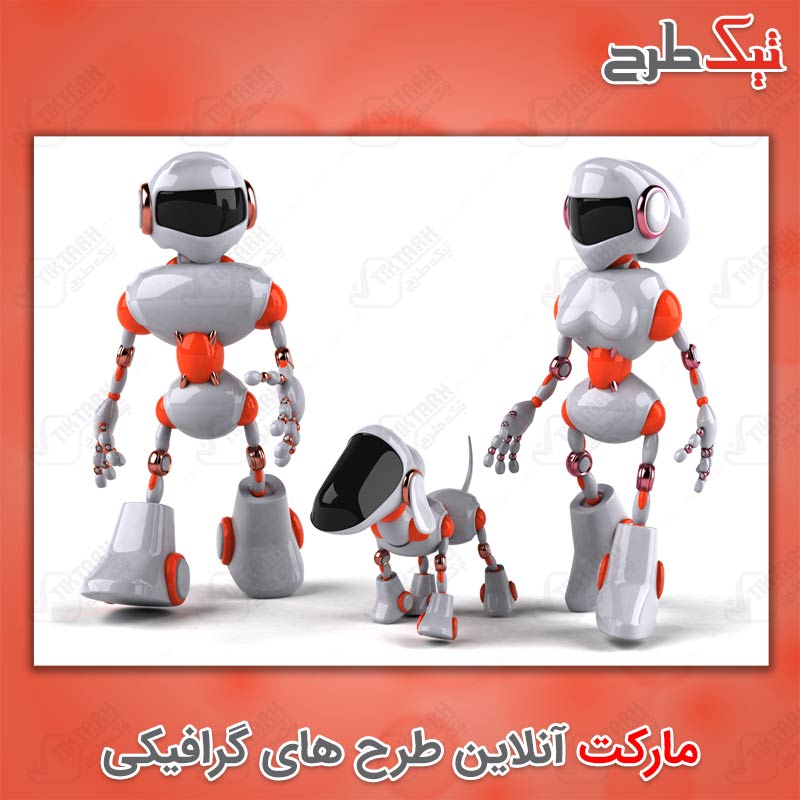 دانلود عکس با کیفیت ربات انسان و سگ