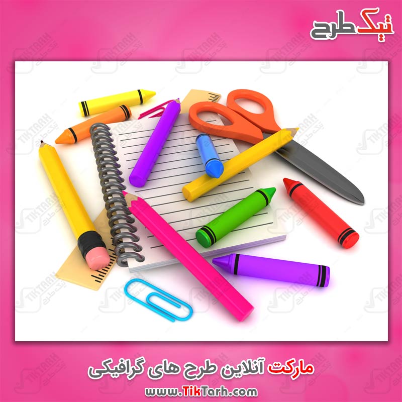 دانلود عکس گرافیکی مداد رنگی