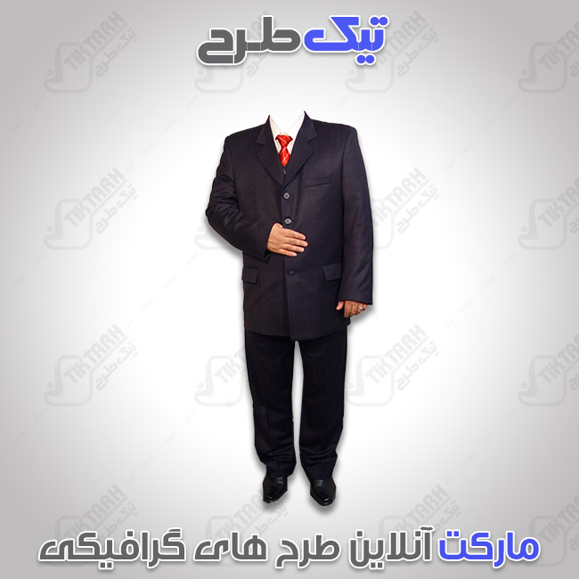 دانلود طرح لایه باز کت و شلوار مشکی