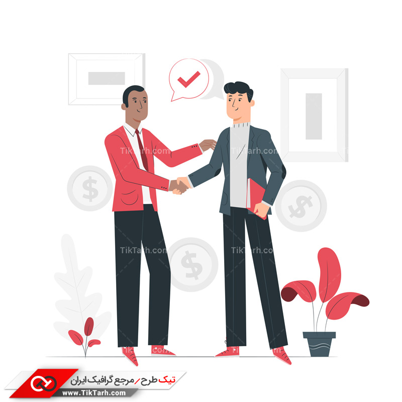 دانلود وکتور مفهومی همکاری و مشارکت