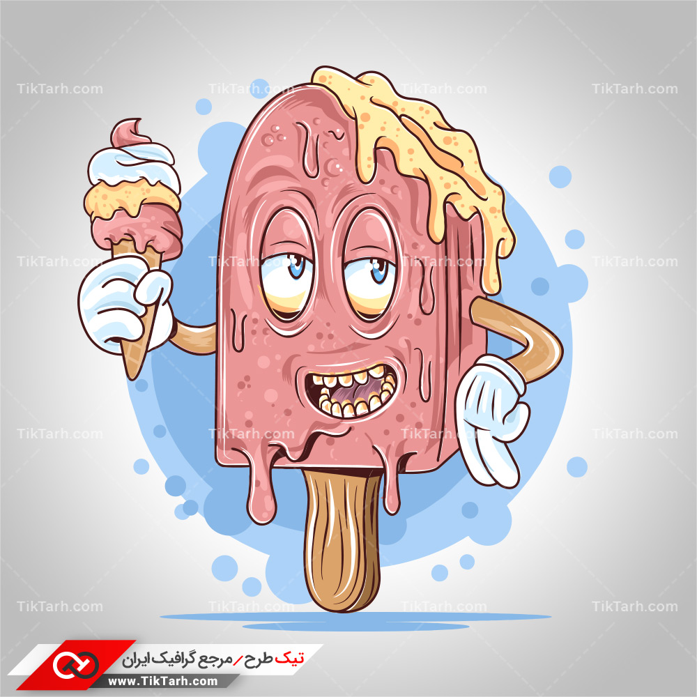 دانلود طرح لایه باز بستنی کارتونی