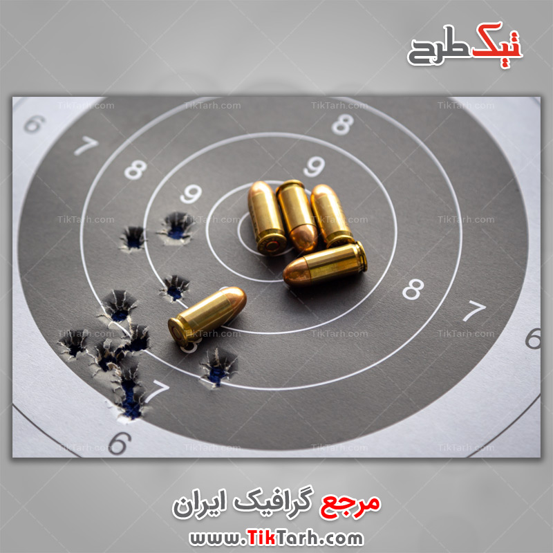 دانلود عکس با کیفیت گلوله و سیبل تیر اندازی