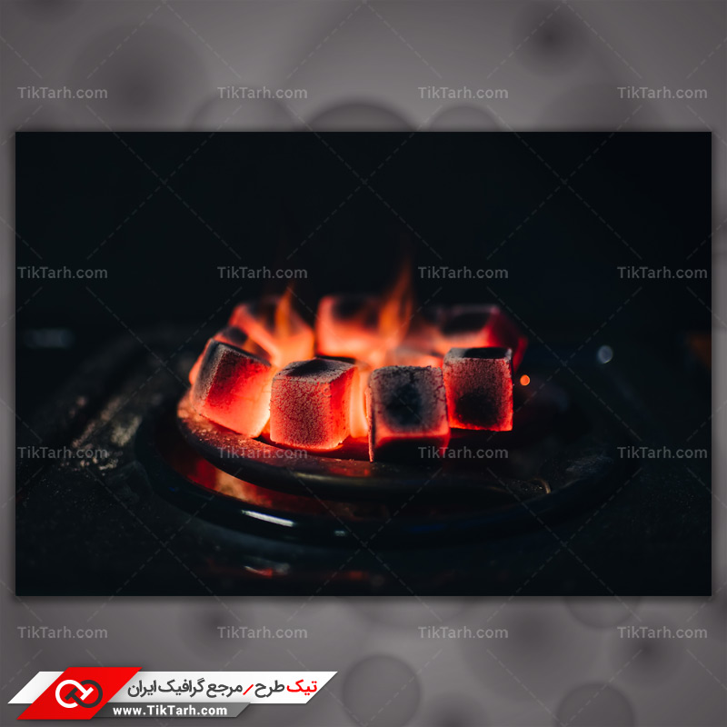 دانلود تصویر با کیفیت زغالهای سرخ شده