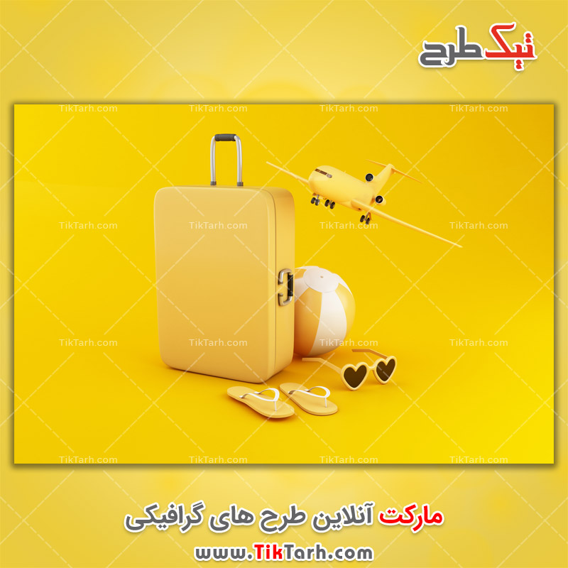 دانلود تصویر با کیفیت گرافیکی وسایل سفر و هواپیما