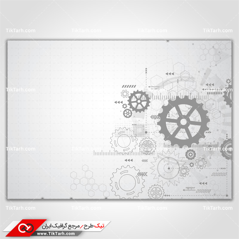 دانلود طرح لایه باز پس زمینه طراحی با طرح چرخ دنده