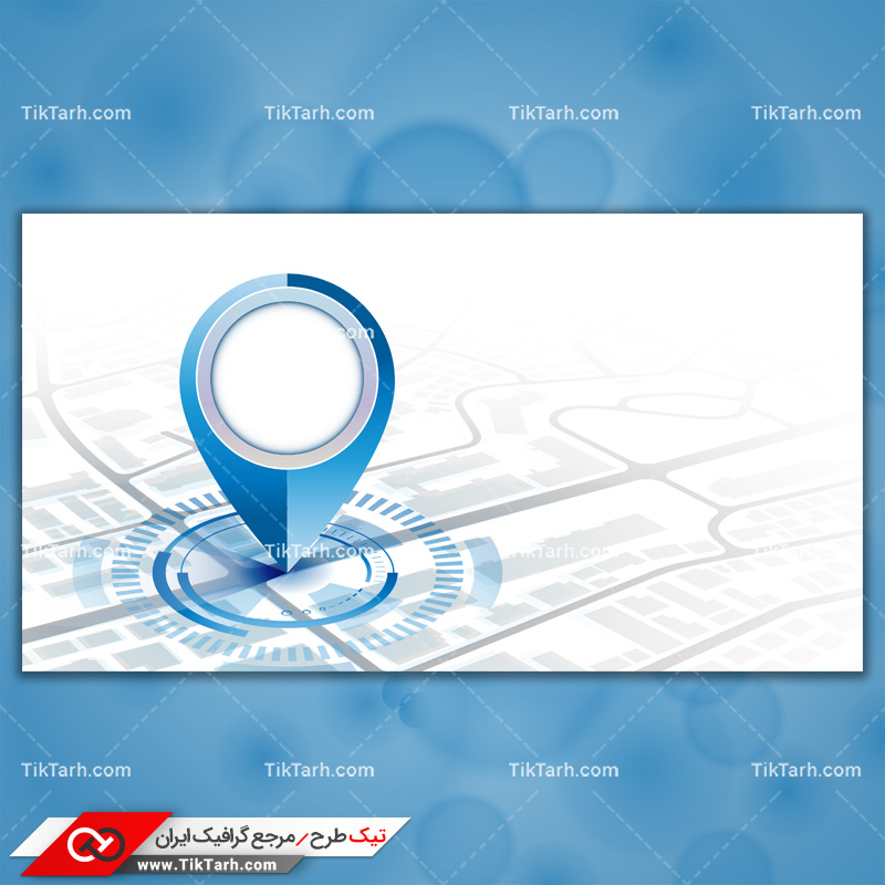 دانلود پس زمینه طراحی با طرح مکان یاب آبی