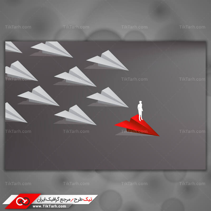 دانلودپس زمینه طراحی با طرح هواپیماهای کاغذی