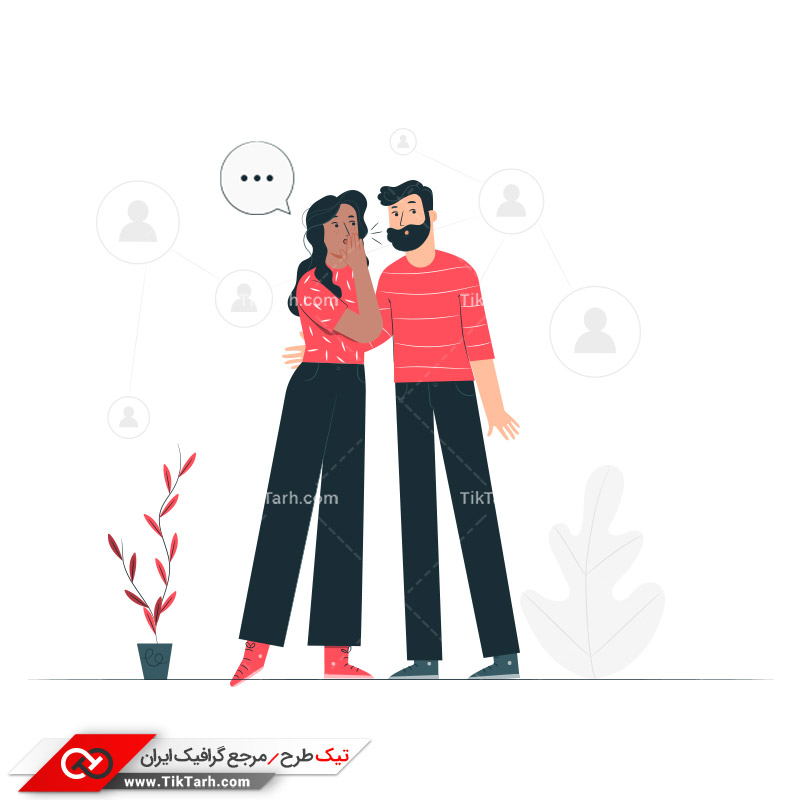 دانلود وکتور مفهومی در گوشی حرف زدن
