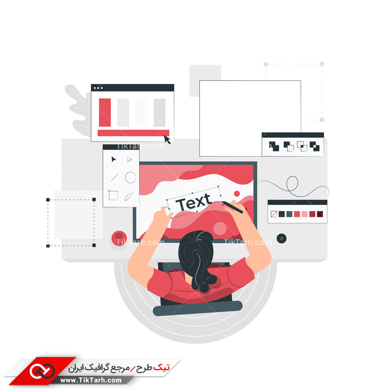 دانلود وکتور مفهومی ادیت عکس
