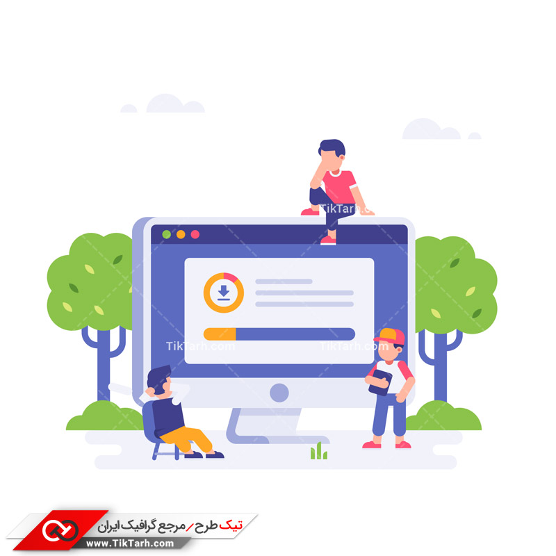 دانلود وکتور مفهومی دانلود فایل