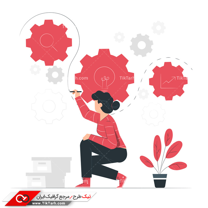 دانلود وکتور مفهومی کار صنعتی