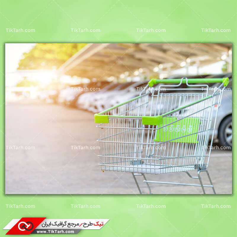دانلود تصویر با کیفیت سبد چرخدار فروشگاهی