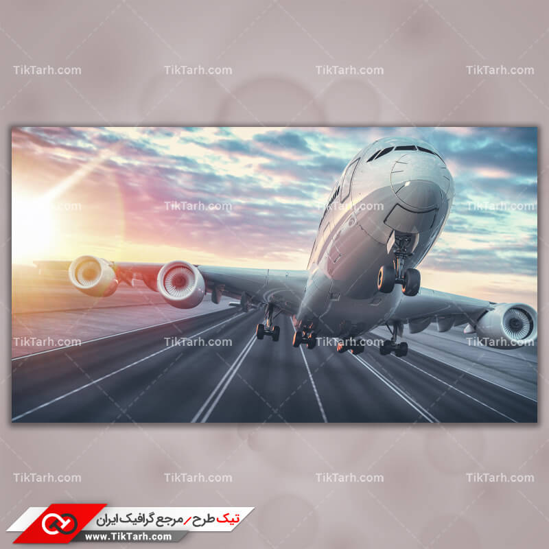 دانلود تصویر با کیفیت تیک آف هواپیما