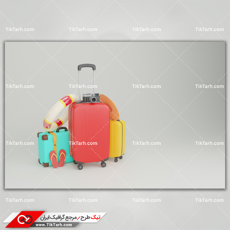 دانلود تصویر با کیفیت چمدانهای سفر