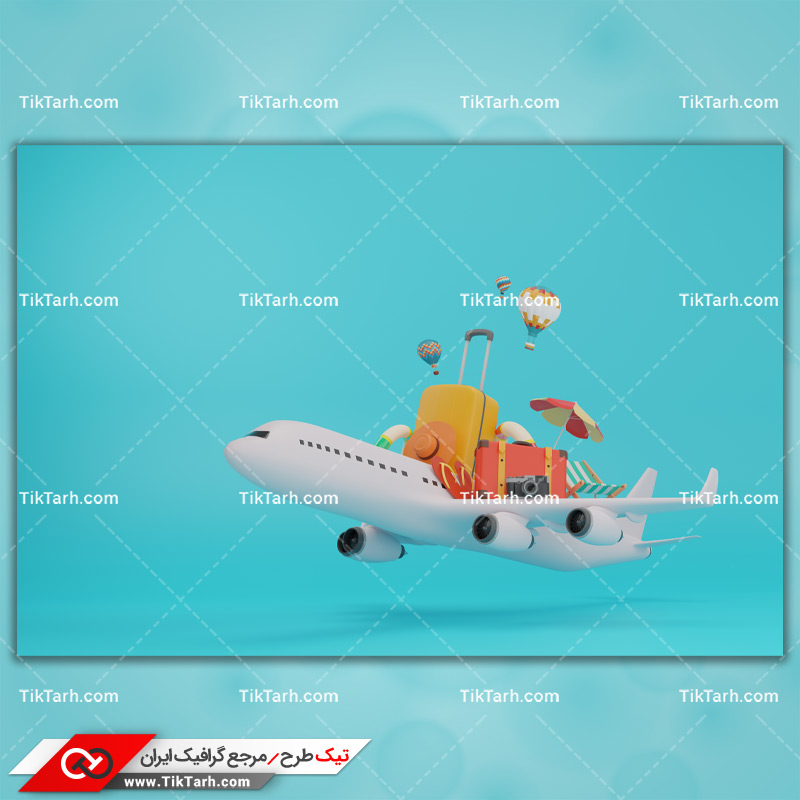 دانلود تصویر با کیفیت تجهیزات سفر و هواپیما