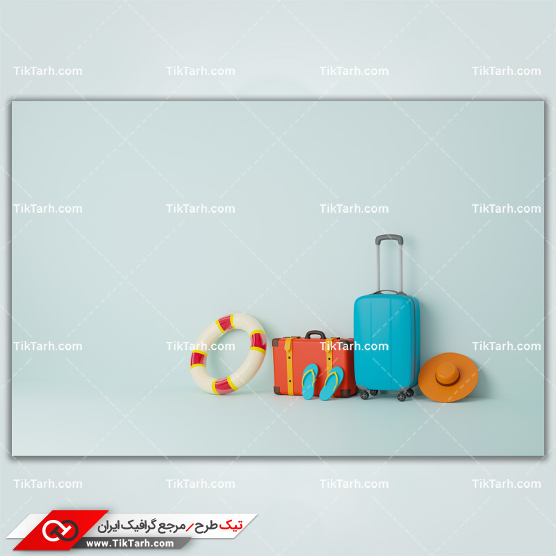 دانلود تصویر با کیفیت چمدانها و لوازم سفر