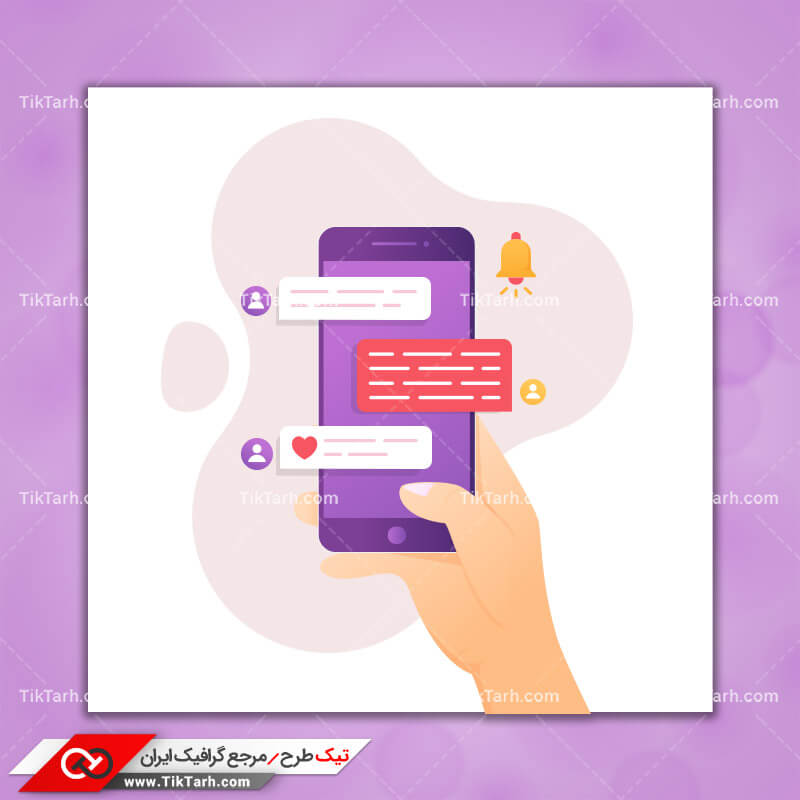دانلود کلیپ آرت کارتونی پیام رسانی با گوشی هوشمند